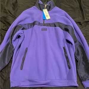 Adidas Originals R.Y.V Purple Quarter Zip Fleece Jacket